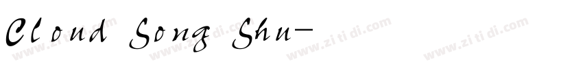 Cloud Song Shu字体转换